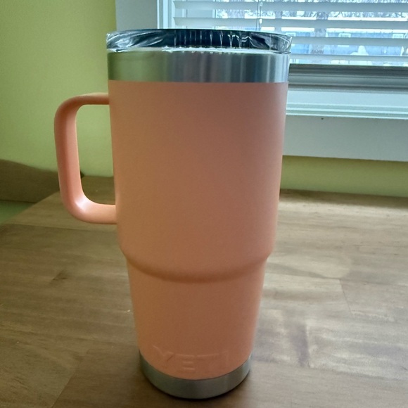 YETI Coral Travel Mug with Handle - Picture 2 of 9